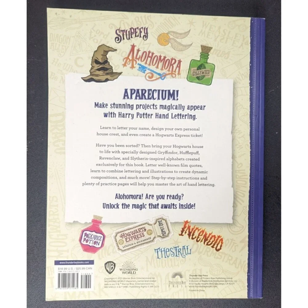 Harry Potter Hand Lettering - by Jay Roeder (Paperback)